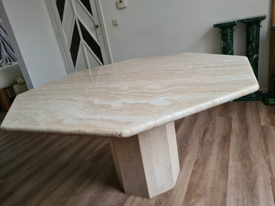 Image 1 of Tavolo da pranzo in traventino