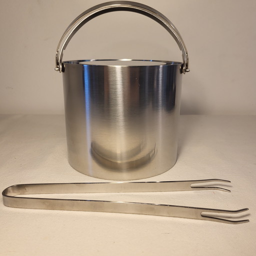 Vintage Stelton ice bucket, design Arne Jacobsen