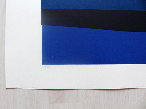 Image 1 of Philippe Morisson "Distanze" - serigrafia - edizione di 175 - firmato - (76 x 64 cm)