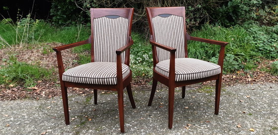 Image 1 of 6 Bannink jugendstil eetkamerstoelen 