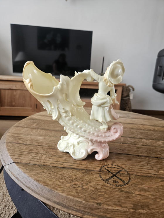 Image 1 of Jarrón figurativo antiguo Art Nouveau - RW Rudolstadt Alemania ca. 1900 – Modelo 6126