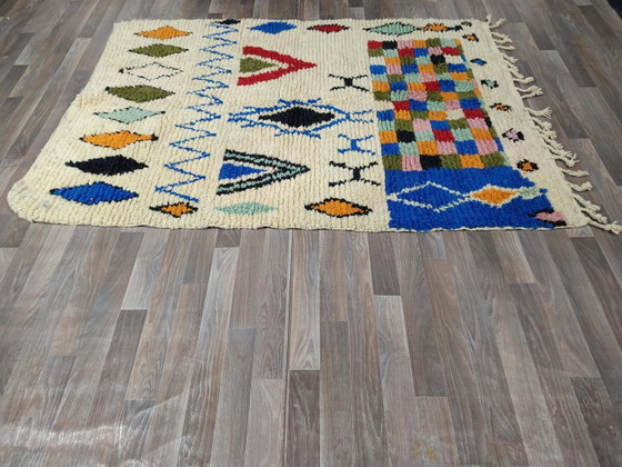 Traditioneller handgefertigter Teppich 250cm x 150cm Marokkanisch – Teppiche & Läufer, Wool (photo 9 of 11)