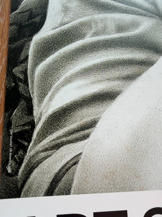 Image 1 of Gee Vaucher, Oh America, 1989, tentoonstellingsposter, 2019 “Art Strike Back….” Gedrukt in Denemarken