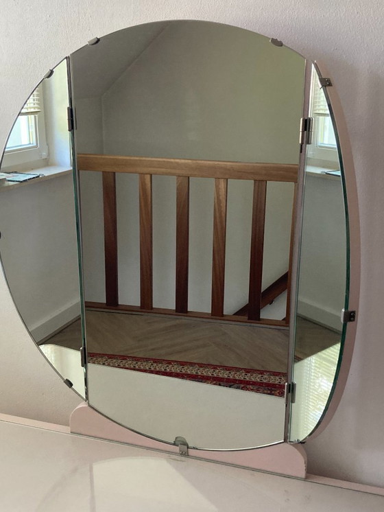 Image 1 of Coiffeuse avec miroir en 3 parties, années 1930-40, art déco