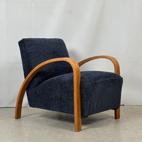 Image 1 of French Art Deco Armchair, 1930s – Fully Refurbished