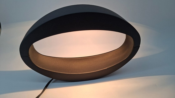 Image 1 of Lampada da tavolo ellittica nera - Massive 2000