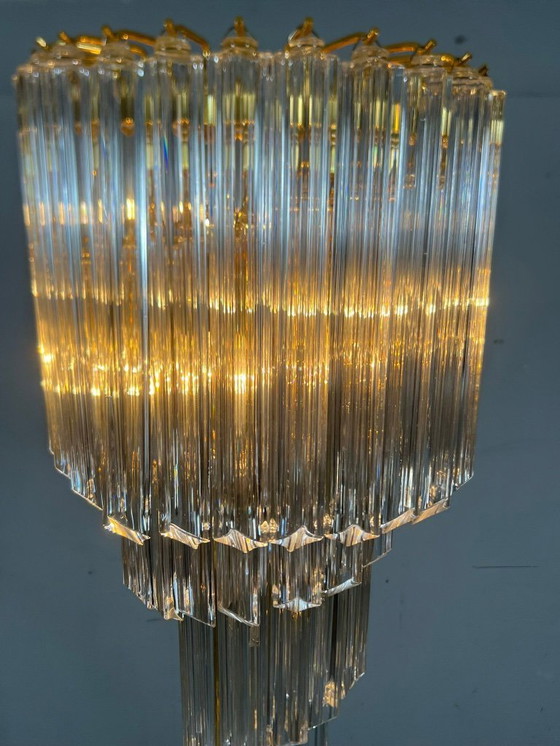 Image 1 of Large waterfall floor lamp/floor lamp by Novaresi, Murano glass, Italy, 1970s
