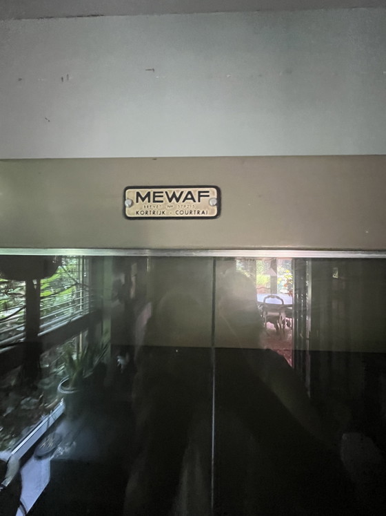 Image 1 of Vintage Industriële MEWAF Vitrinekast / Laboratoriumkast