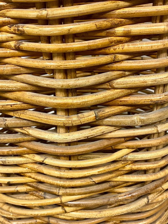 Image 1 of Cestino in rattan vintage extra large - Decorazione retrò