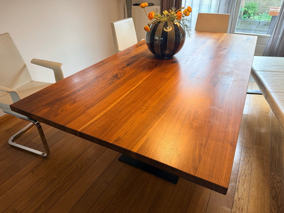 Precioso Conjunto de comedor Rolf Benz, Conjuntos de comedor, Cuero, Metal, Negro (foto 9 de 10)