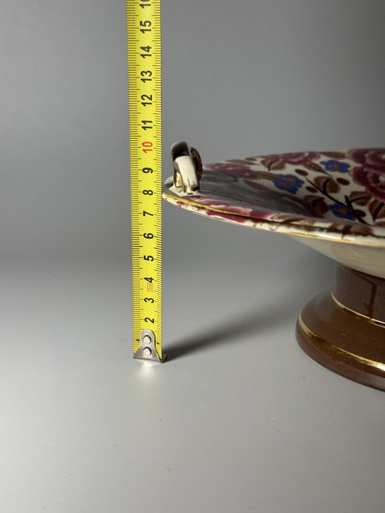 Image 1 of Boch Frères Keramis Art Deco Centerpiece by Raymond Chevalier, Belgium, 1930s