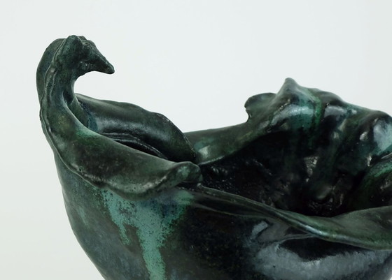 Image 1 of Dänische moderne Keramikvase, Schale, Keramikobjekt, Conny Walther, Dänemark, 1960er/70er Jahre