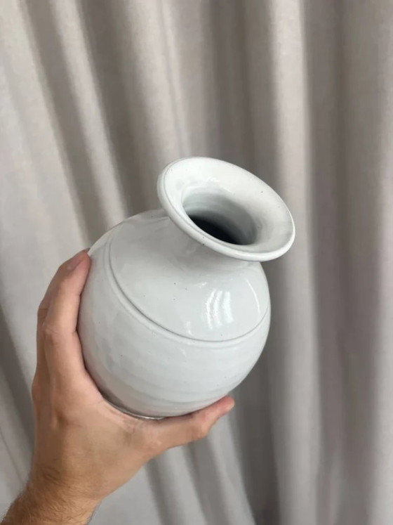 Vintage Vase Made of Hand-Turned Ceramic – Artisan (photo 8 of 8)