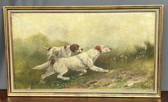 A. Claessens. Hunting landscape. – Paintings & Drawings, Canvas (photo 5 of 5)