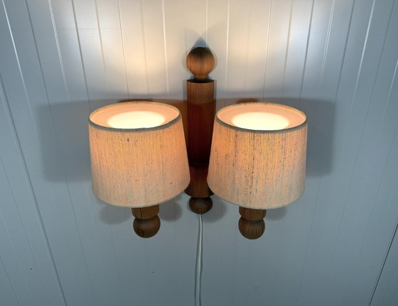 Image 1 of Uno Kristiansson wall lamp Pinus for Luxus Sweden 1970s