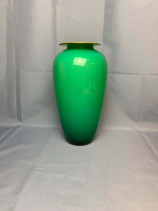 Mouth-blown glass vase Carlo Nason 1970 Italy