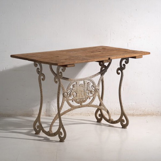 Antieke tuintafel van gietijzer – Centraal-Europa, circa 1900 – Cast Iron, Art Nouveau (photo 5 of 40)