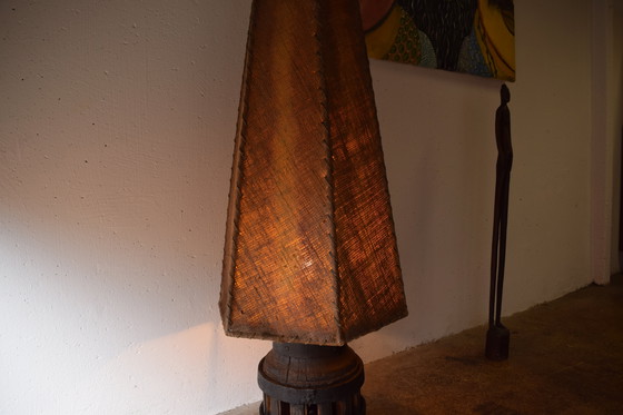 Image 1 of 1930s Rustic Antique Floor Lamp Vintage Lampadaire