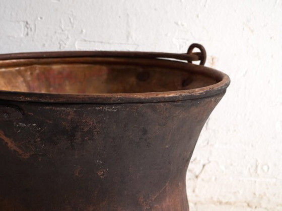 Antique copper cauldron – Central Europe, circa 1900 – Kitchen accessories, Iron (photo 12 of 40)