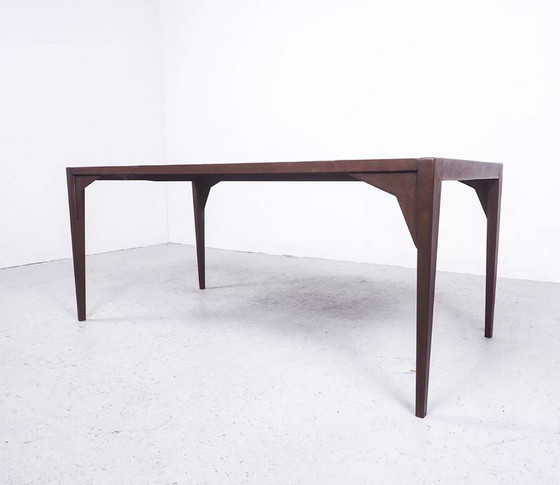 Image 1 of Tavolino da caffè vintage in metallo realizzato in mosaico di ceramica con motivo di uccelli, anni '70