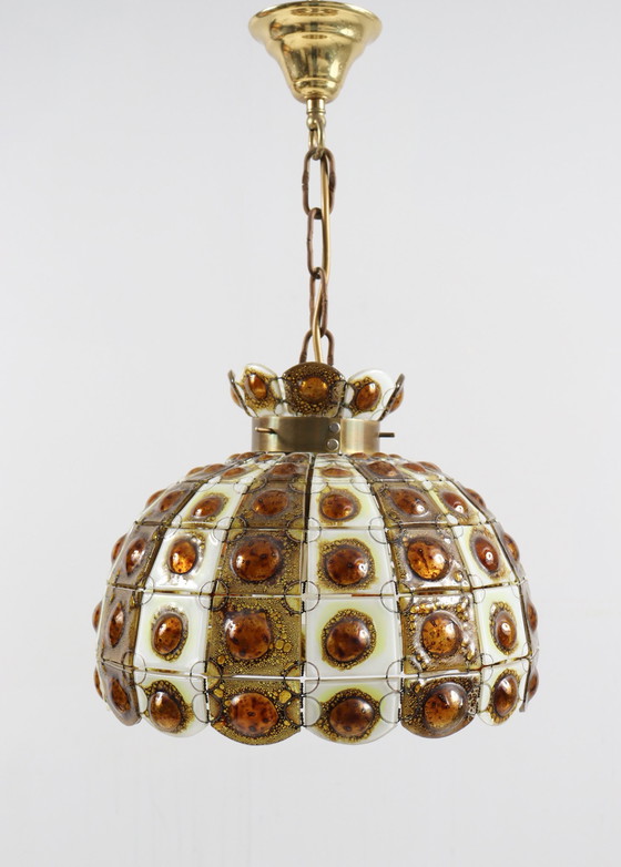 Image 1 of Brutalist ceiling lamp/ceiling light by Felipe Delfinger for Feders, 1970s