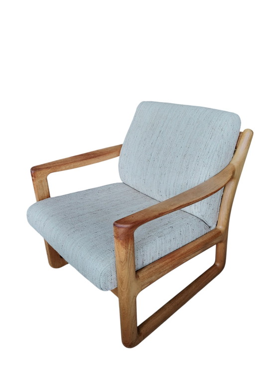 Poltrona vintage in teak danese, Silkeborg – Poltrone, Wool, Wood (photo 2 of 12)