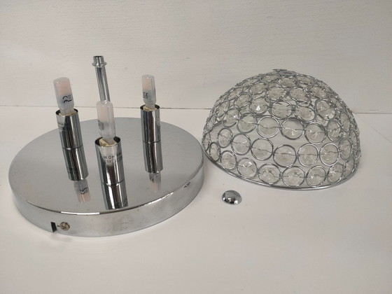 Image 1 of Retro transparent halogen ceiling light (smaller version).