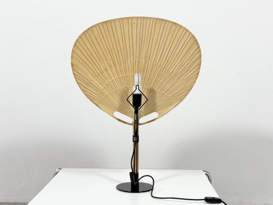 Uchiwa III Desk lamp or wall scone designed by Ingo Maurer for M Design, Floor lights, Bamboo, Metal, Beige (photo 5 of 9)