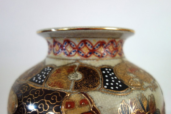 Image 1 of Satsuma vaas midden 20e eeuw H31cm