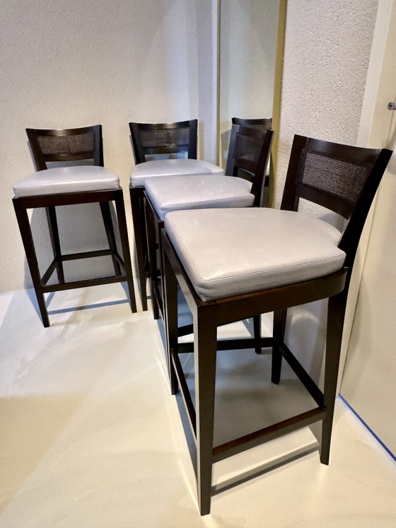 Promemoria Caffè by Romeo Sozzi barkruk barkruk 4 stuks – Barkrukken, Wood, Leather (photo 4 of 12)