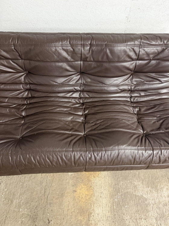 Image 1 of 100% authentic Ligne Roset Togo 3-seater in Chocolate leather