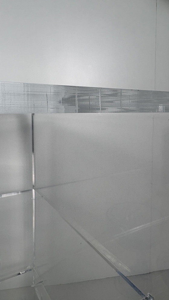 Image 1 of Transparant acryl plexiglas bar cart - audio meubel chroom