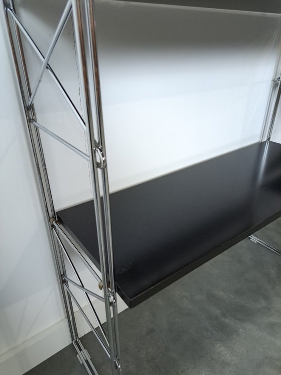 Image 1 of Armoire modulaire Denka de design danois, supports et étagères chromés