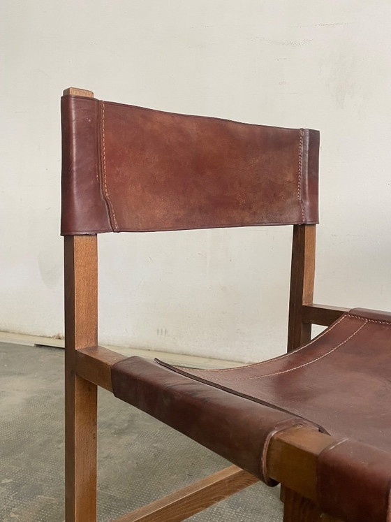 Image 1 of Een paar vintage leren stoelen