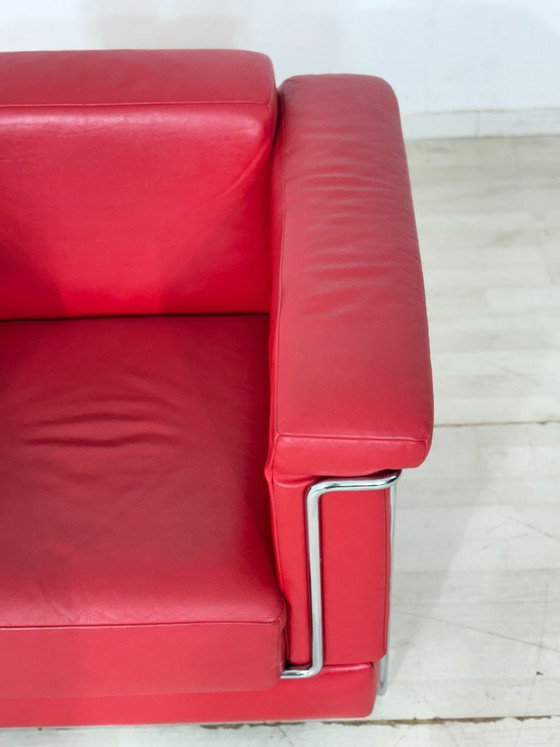 Image 1 of Prachtige Züco Carat leren fauteuil, rood