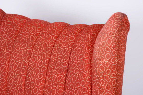 Gerestaureerde art-deco fauteuil, beukenhout, Tsjechië, jaren 1930 – Jan Vaněk, Textile, Wood (photo 10 of 10)