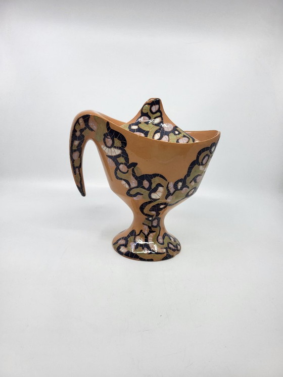 Ceramic Bowl by Gabrielle Mackiewicz, France, 1960, Black (photo 7 of 14)