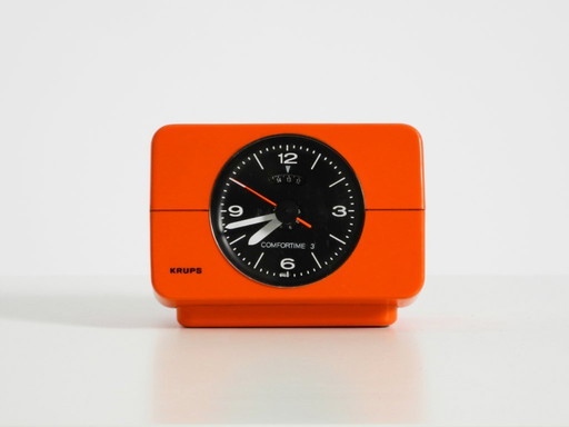 Orologio da tavolo e sveglia originali degli anni '70 COMFORTIME 3 di Krups