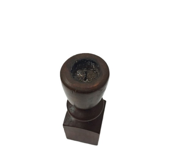 Image 1 of Vintage houten kaarsenhouder