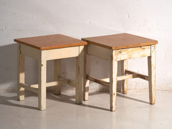 Tables de nuit antiques en bois de pin – Europe Centrale, circa 1940 #13 – Rustic (photo 17 of 40)