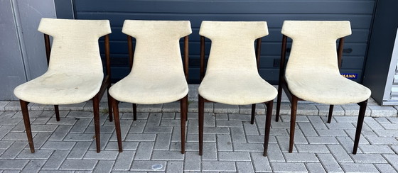 Image 1 of 6 sedie da pranzo Fristho dal design vintage