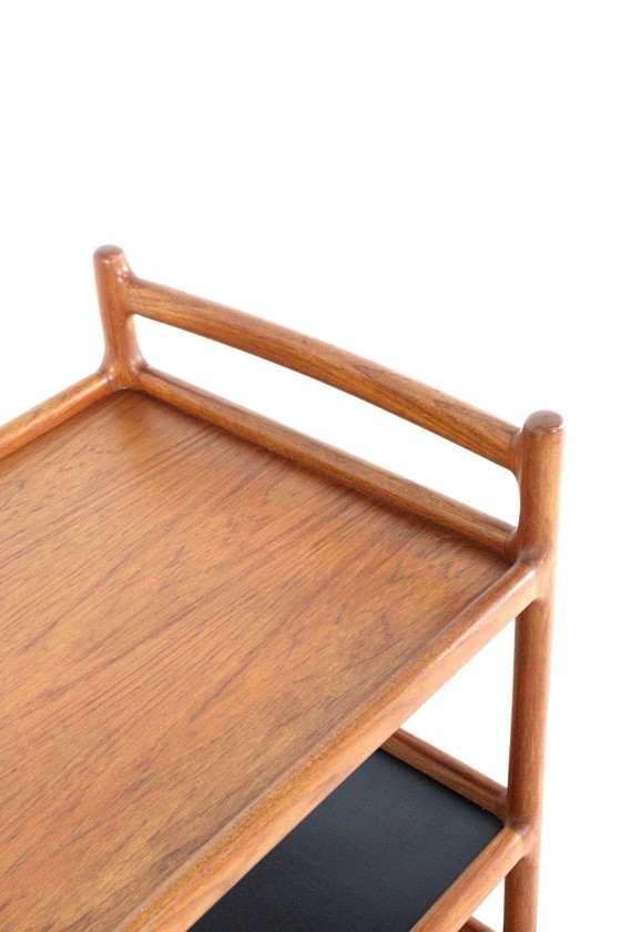 Henning Korch per CFC Silkeborg modello 308 Carrello bar teak vintage – Carrelli bar, Legno (photo 10 of 15)