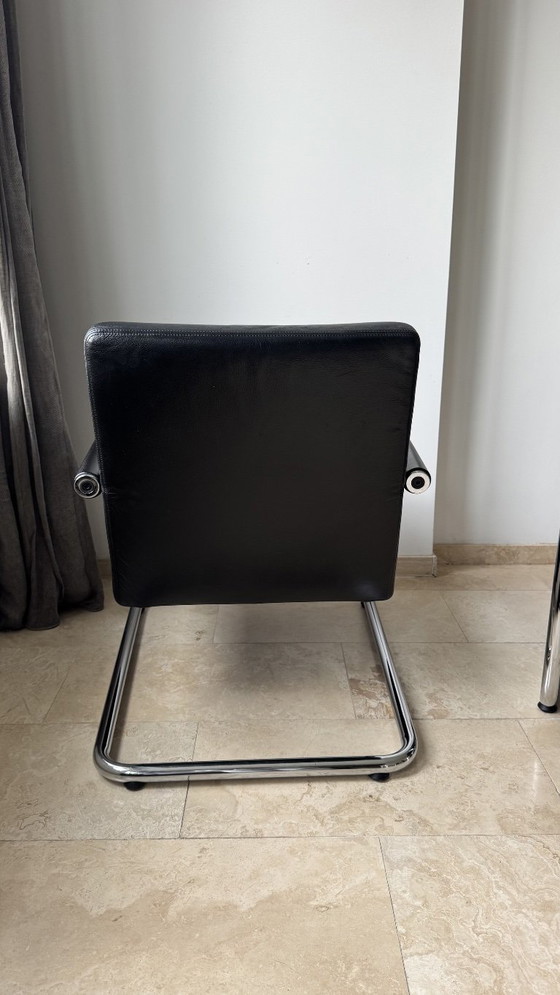 Vitra Visalounge Fauteuil – Antonio Citterio – Cuir Noir – Leather (photo 15 of 16)