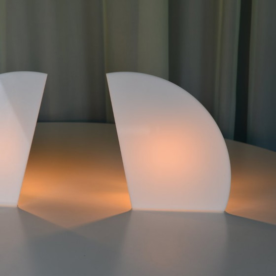 Image 1 of 2x geometrical table lights