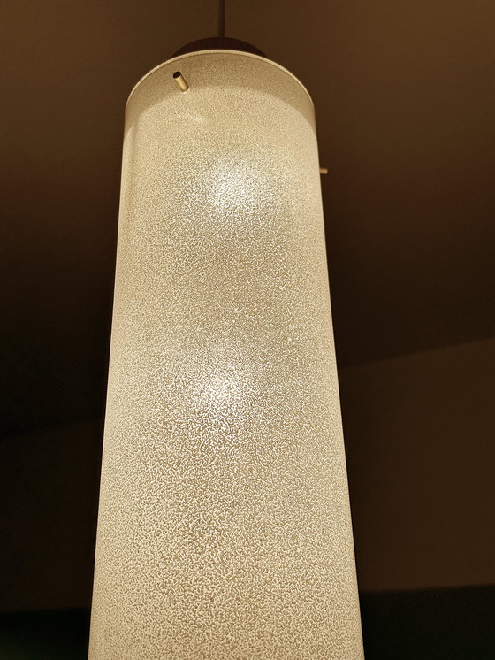 Image 1 of Very Large Mid Century Glass Pendant Lamp