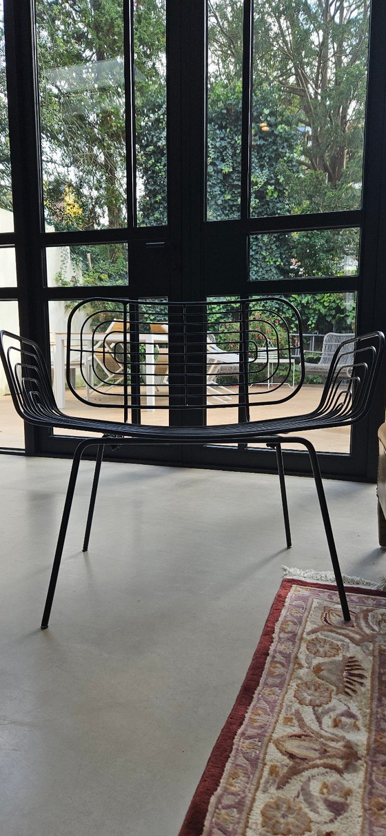 Pols Potten Lounge Chair Boston Black, 2 pieces, top condition, Armchairs, Metal (photo 2 of 5)