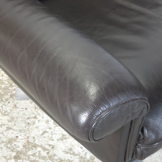 Image 1 of Fauteuils lounge pivotants en cuir De Sede DS-31, design vintage des années 1960