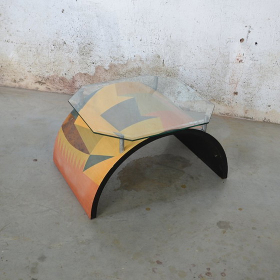 Image 1 of 1x geometrical print side table