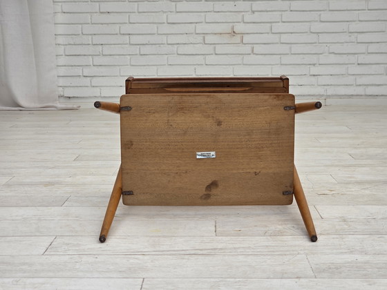 Image 1 of 1970s, Swedish side table by AB Carlstrom with drawer, teak wood.