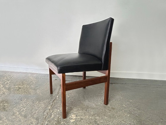 Image 1 of Set of 4 Mid-Century 1960s solid teak dining chairs by Peter Hayward for Vanson